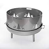femor Feeuerschale mit funkenschutz & Grill
