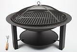 point-garden Feuerschale 73cm Gartengrill Grill Gußeisen massiv