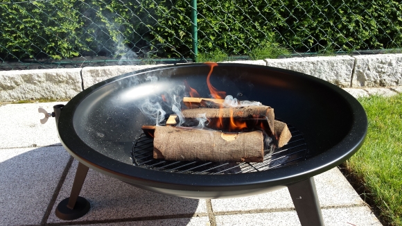 BBQ 80cm deluxe als Feuerschale